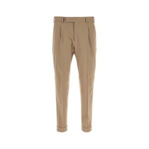 Pt Torino Men Beige Stretch Wool Pant